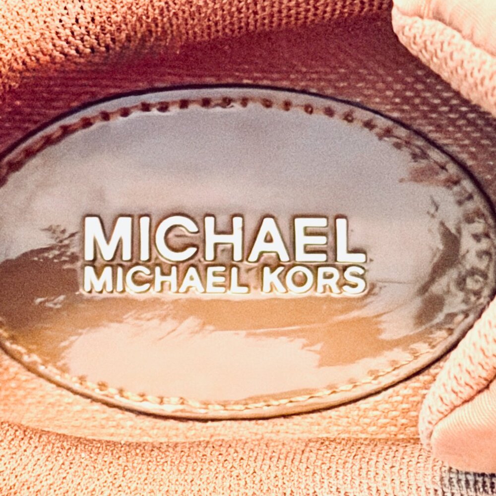 Michael Kors Women's Aurora Lace-Up Sneakers in Driftwood - Size 9-Like New - Picture 9 of 11